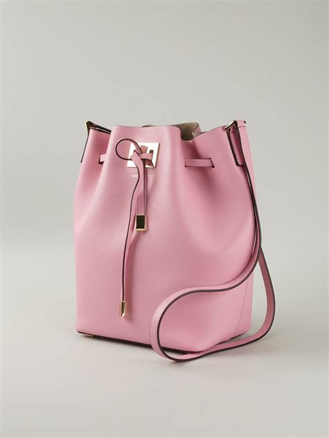 michael kors miranda bucket bag pink|Michael Kors Collection Small Miranda Bucket Bag Handbags.